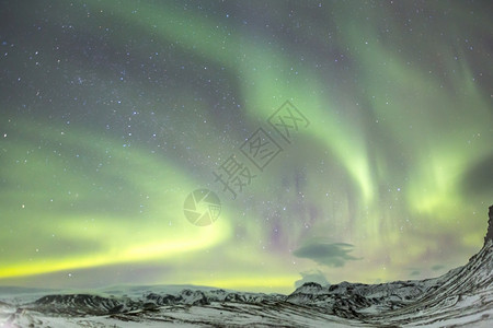 冰岛维克北光极图片