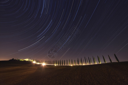 意大利托斯卡纳的星夜图片