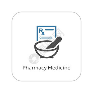 药用图示平面设计药用和医疗服务图示单面设计图片