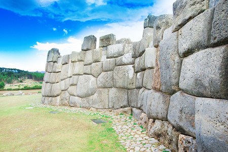Sacsayhuaman秘鲁库斯科的印加考古遗址图片