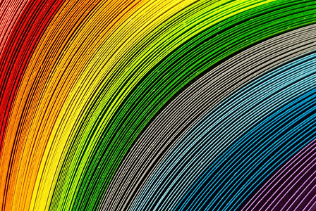 彩虹色纸条纸条虹色图片