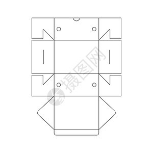 包装框模板包装模板主题矢量艺术插图图片