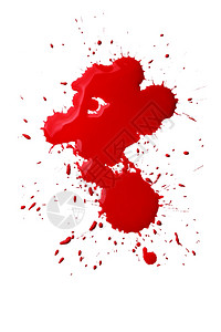 血溅在白色背景上图片素材