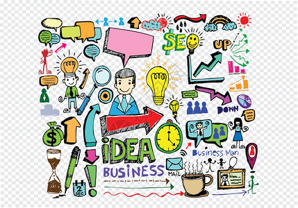 以透明背景为的构思设计图片素材