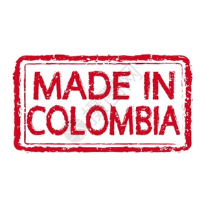 以COLOMBIA印花章文本IProductionxA制成图片