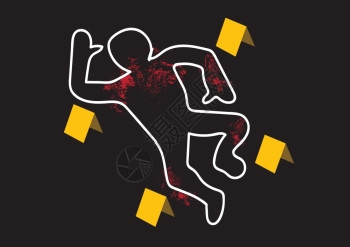 犯罪现场危险带示意图图片素材