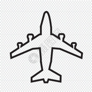 飞机平面图标图片