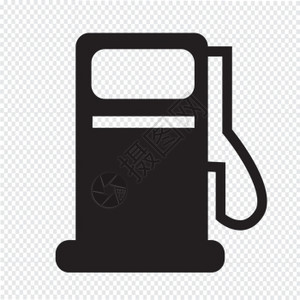 天然气泵图标石油站背景图片