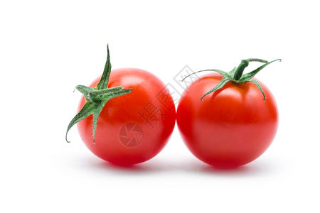 白背景切口中孤立的番茄xAxA图片
