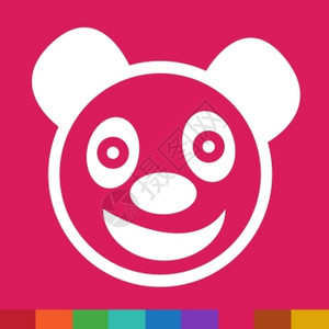 可爱熊猫情绪图标说明符号设计图片