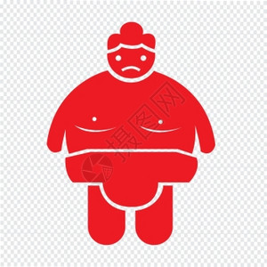 苏摩摔角人图标说明设计图片