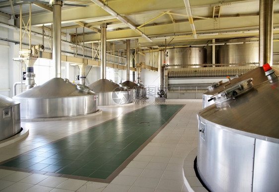 现代酿酒厂钢发酵炉图片