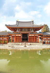 日本京都Uji镇Byodoin寺庙图片