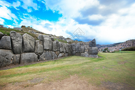 Sacsayhuaman秘鲁库斯科Inca考古遗址图片