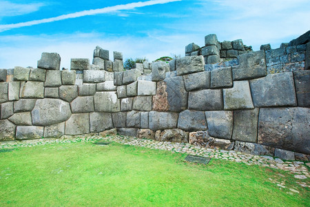 Sacsayhuaman秘鲁库斯科的印加考古遗址图片