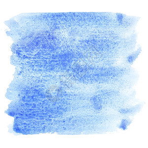 蓝水彩色笔刷您自己的文字空间图片