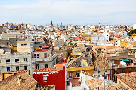 西班牙巴伦亚历史中心全景图片