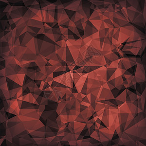 红色多边形背景红色水晶三角模式图片