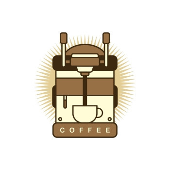 咖啡机卡通主题图片