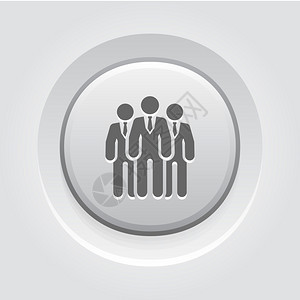 团队业务概念企灰质按钮设计图片