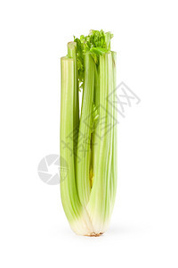 Celerery白底孤立的切菜片图片