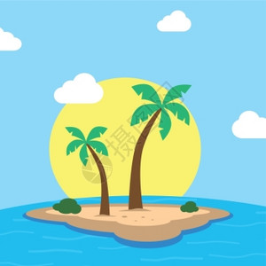海滨户外插画_海滨户外卡通_海滨户外插图_手绘_板绘_摄图网