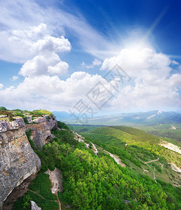 美丽的山地景观自然的构成图片