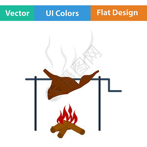 烧烤图标图片