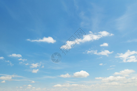 天空上有白云图片