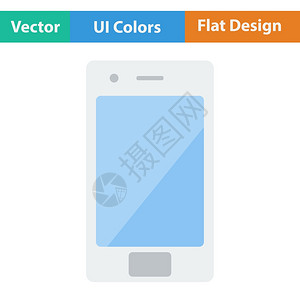 智能手机图标平板设计矢量插图图片