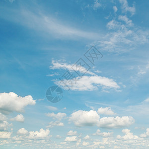天空上有白云图片