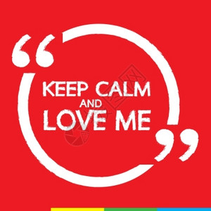 保持冷静和爱护me文字说明设计图片
