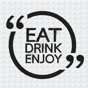 EAT饮用ENJOY说明设计图片