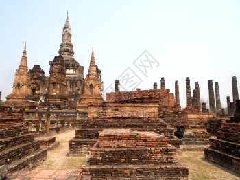 泰国Sukhothai历史公园佛像寺图片