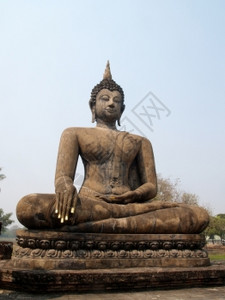 内蒙古大召寺泰国Sukhothai历史公园佛像寺背景