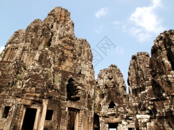 高棉建筑拜顿寺庙吴哥洞暹粒柬埔寨图片