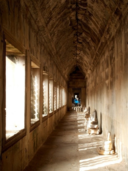 高棉建筑拜顿寺庙吴哥瓦暹粒柬埔寨图片