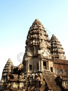 高棉建筑拜顿寺庙吴哥瓦暹粒柬埔寨图片