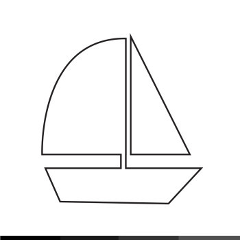 帆船图示设计图片