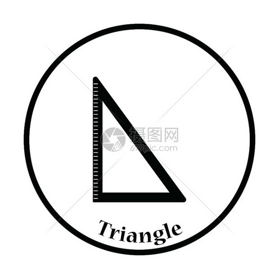 三角形图标细圆设计图片