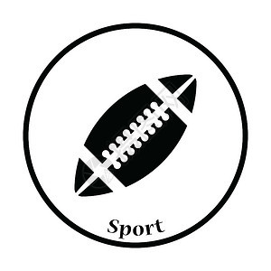 美国橄榄球的图标微小圆圈的设计图片