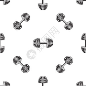 Dumbell无缝金属背景体育健身模式Dumbell无缝金属体育背景图片