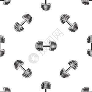 Dumbell无缝金属背景体育健身模式Dumbell无缝金属体育背景图片