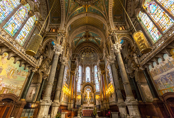 里昂佛罗维耶巴西教堂法国会图片
