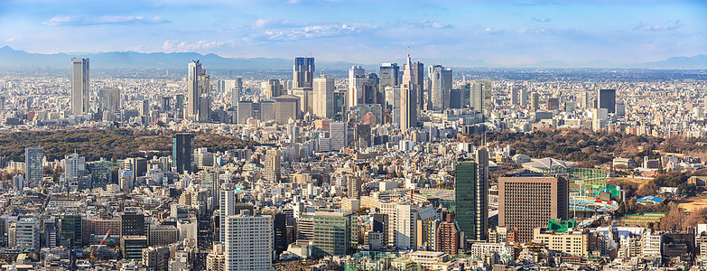 新宿地区东京市天线全景图片