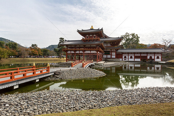 日本京都Uji镇Byodoin寺庙图片