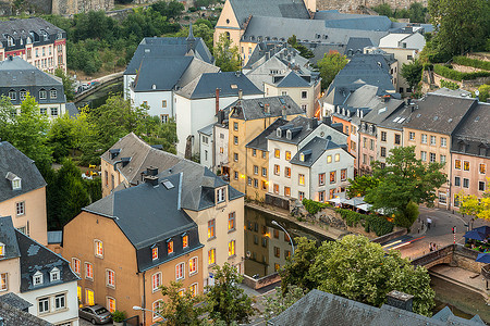 卢森堡市日落最高风景高清图片