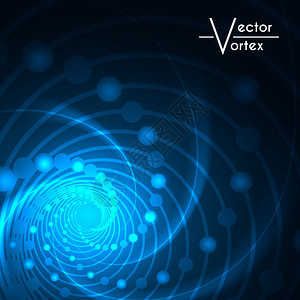 Vortex光辐射灯的背景光辐射灯的抽象线背景蓝色矢量插图图片