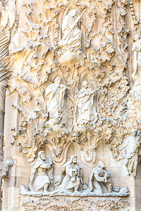 西班牙巴塞罗那Sagrada家庭教堂建筑图片