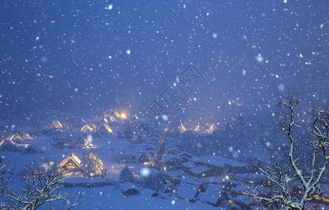 白川戈与日积雪下的本朱布吉福一道闪耀着大雪的光芒图片